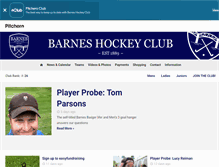 Tablet Screenshot of barneshockeyclub.co.uk
